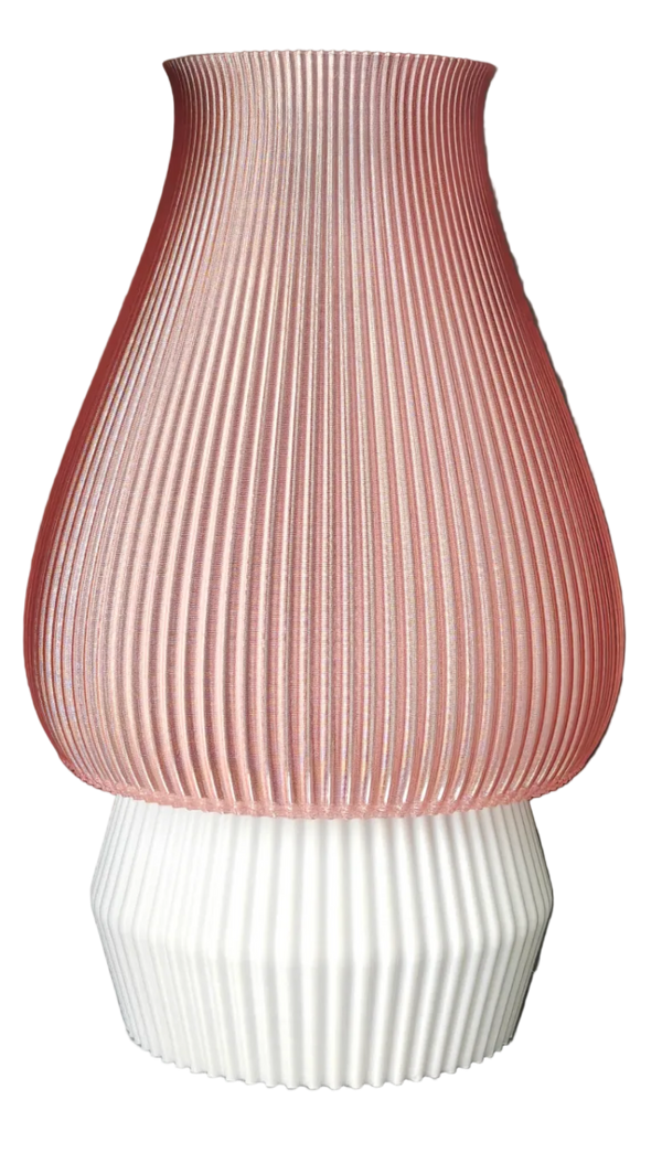 LEAH 004 colorful 3D-printed table lamp by Svetlana Lampe