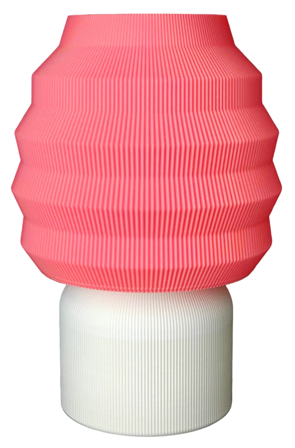 LEAH 011 colorful 3D-printed table lamp by Svetlana Lampe