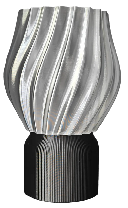 LEAH 019 colorful 3D-printed table lamp by Svetlana Lampe