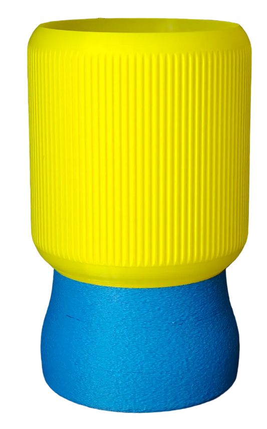 LEAH 017 colorful 3D-printed table lamp by Svetlana Lampe
