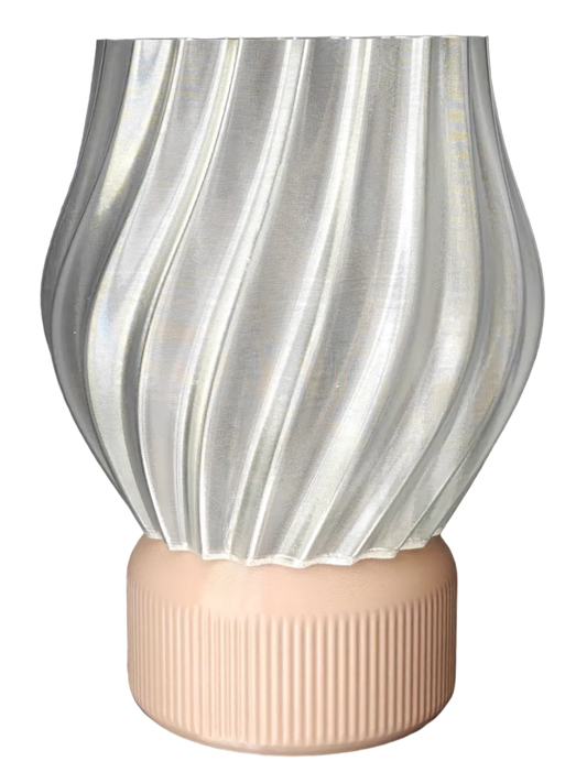LEAH 003 colorful 3D-printed table lamp by Svetlana Lampe