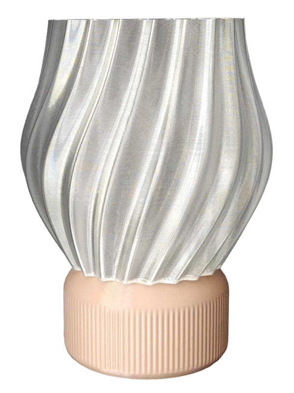 LEAH 003 colorful 3D-printed table lamp by Svetlana Lampe