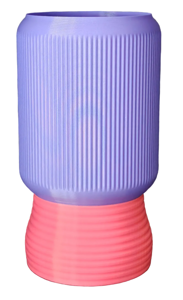 LEAH 014 colorful 3D-printed table lamp by Svetlana Lampe