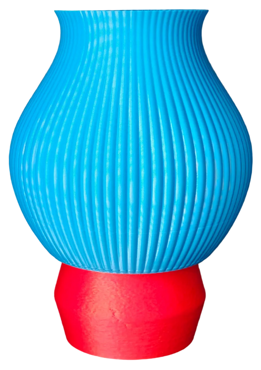 LEAH 005 colorful 3D-printed table lamp by Svetlana Lampe