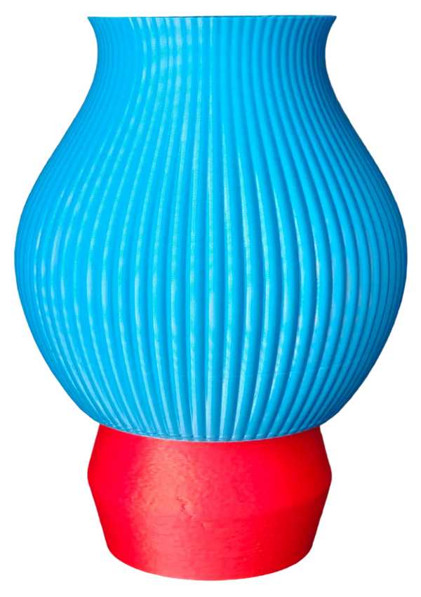 LEAH 005 colorful 3D-printed table lamp by Svetlana Lampe