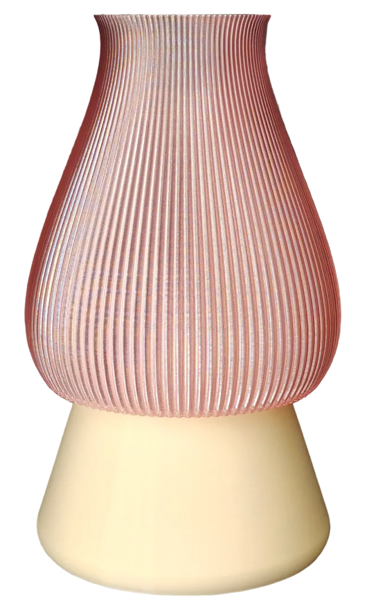 LEAH 012 colorful 3D-printed table lamp by Svetlana Lampe