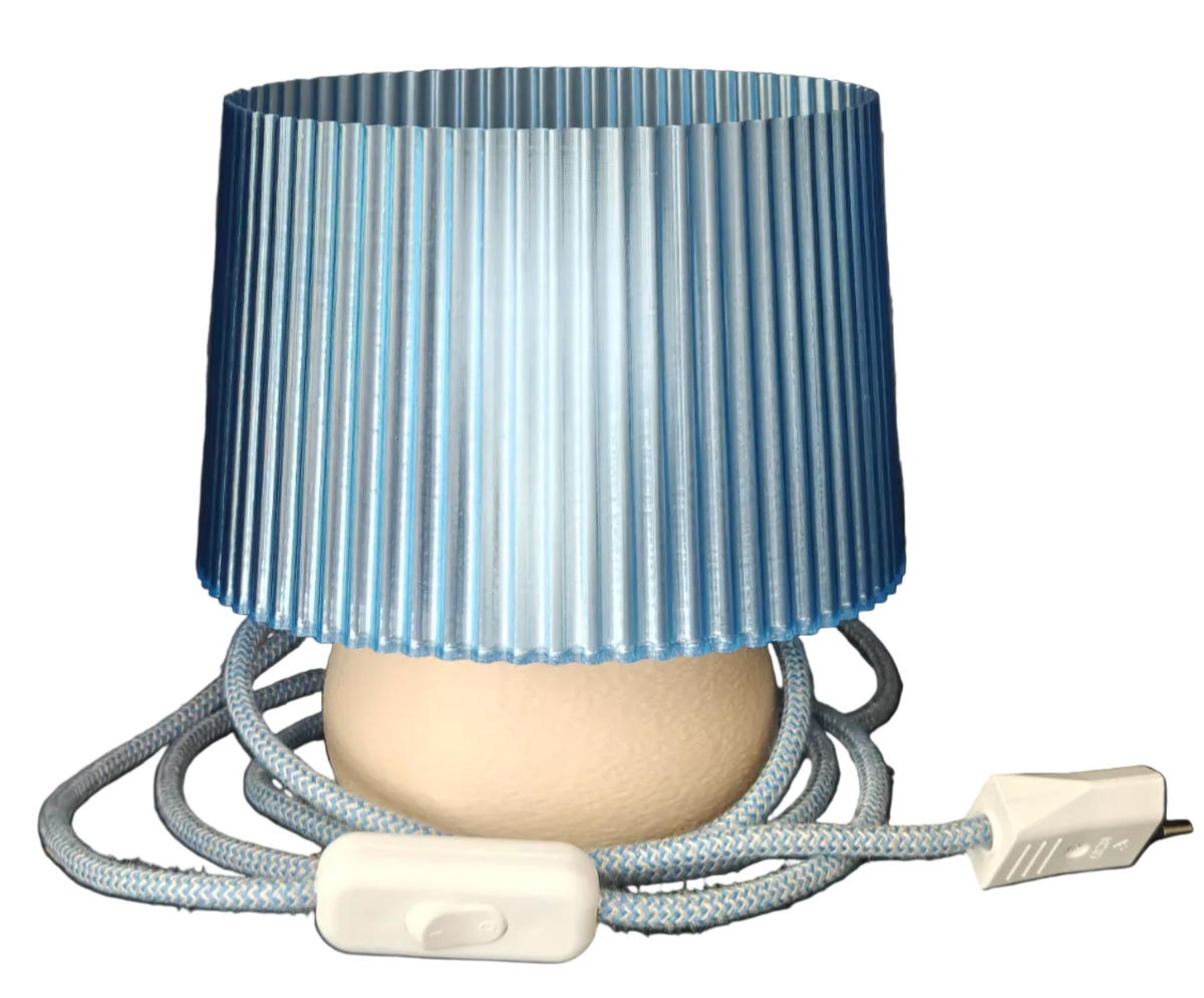 LEAH 001 colorful 3D-printed table lamp by Svetlana Lampe