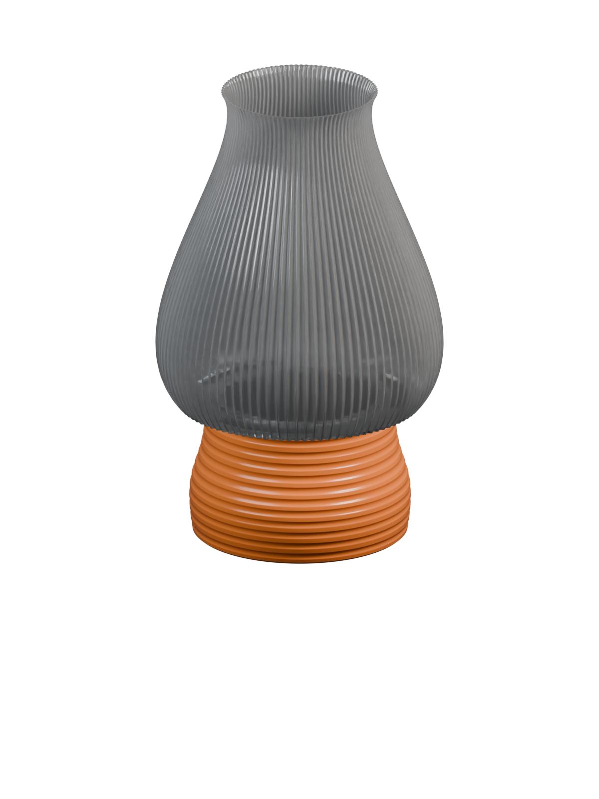 Custom 3D-printed table lamp — choose your base, shade, and colors