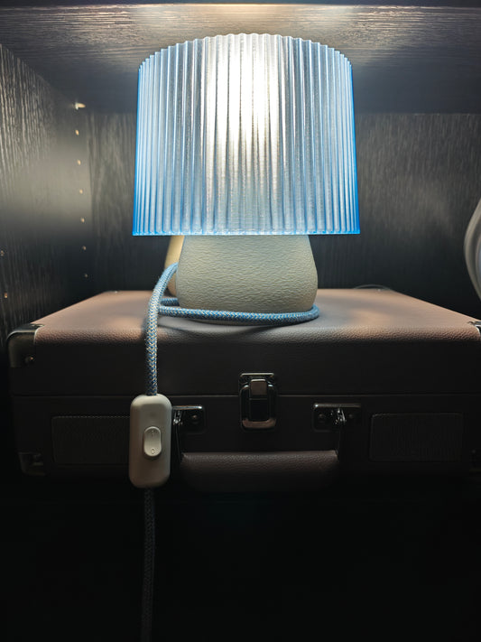 LEAH 001 colorful 3D-printed table lamp by Svetlana Lampe